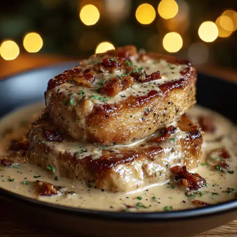 Country Fried Pork Chops with Bacon Gravy Recipe