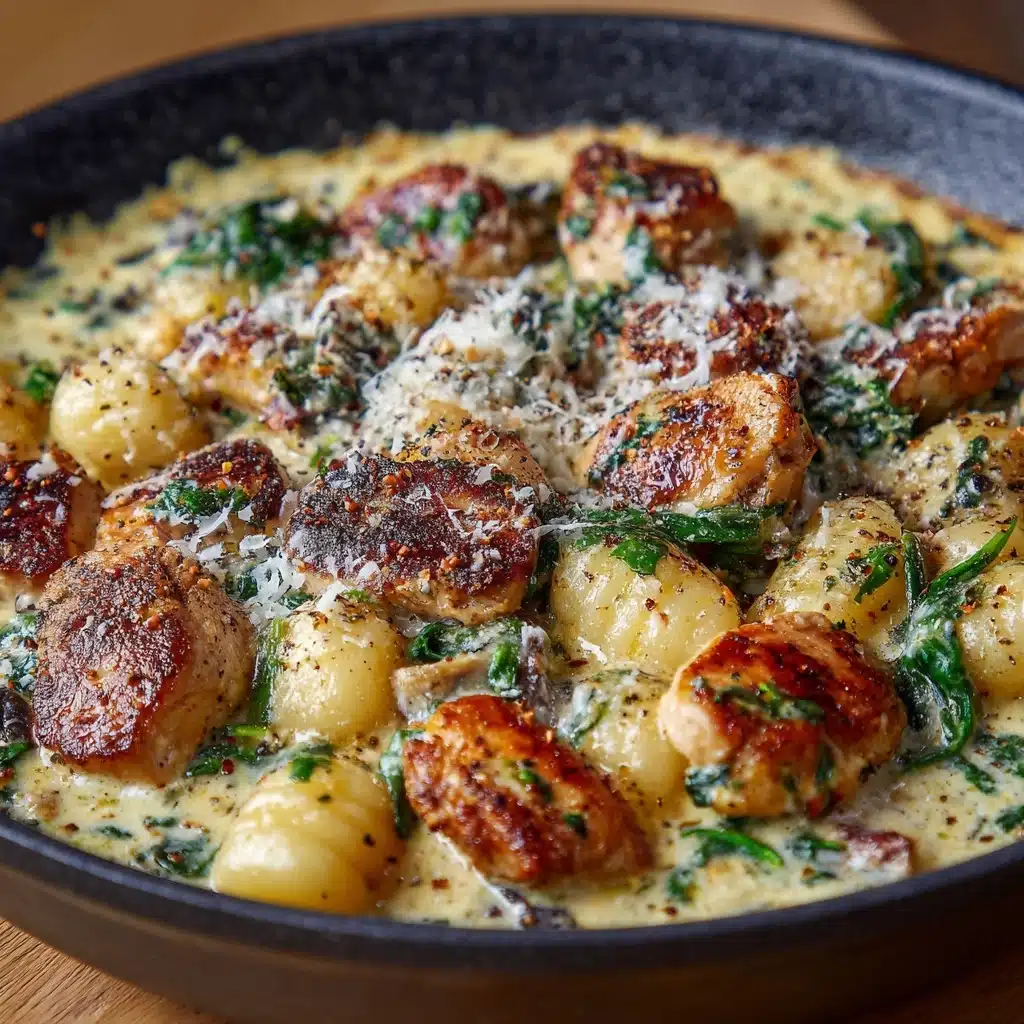 Garlic Chicken Gnocchi Skillet Recipe - Recipe Image