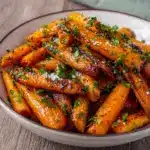 Honey Garlic Butter Roasted Carrots Recipe