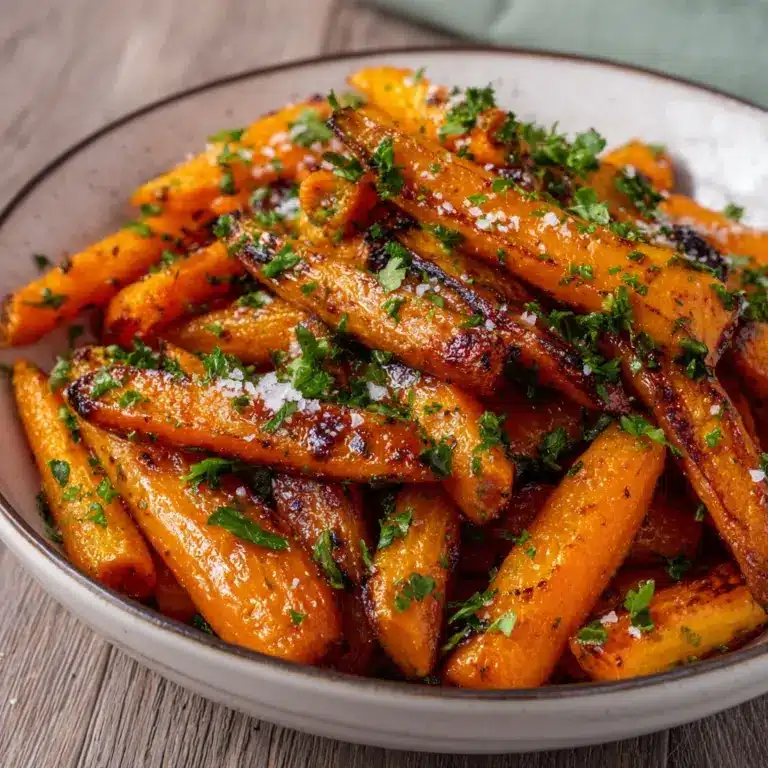 Honey Garlic Butter Roasted Carrots Recipe