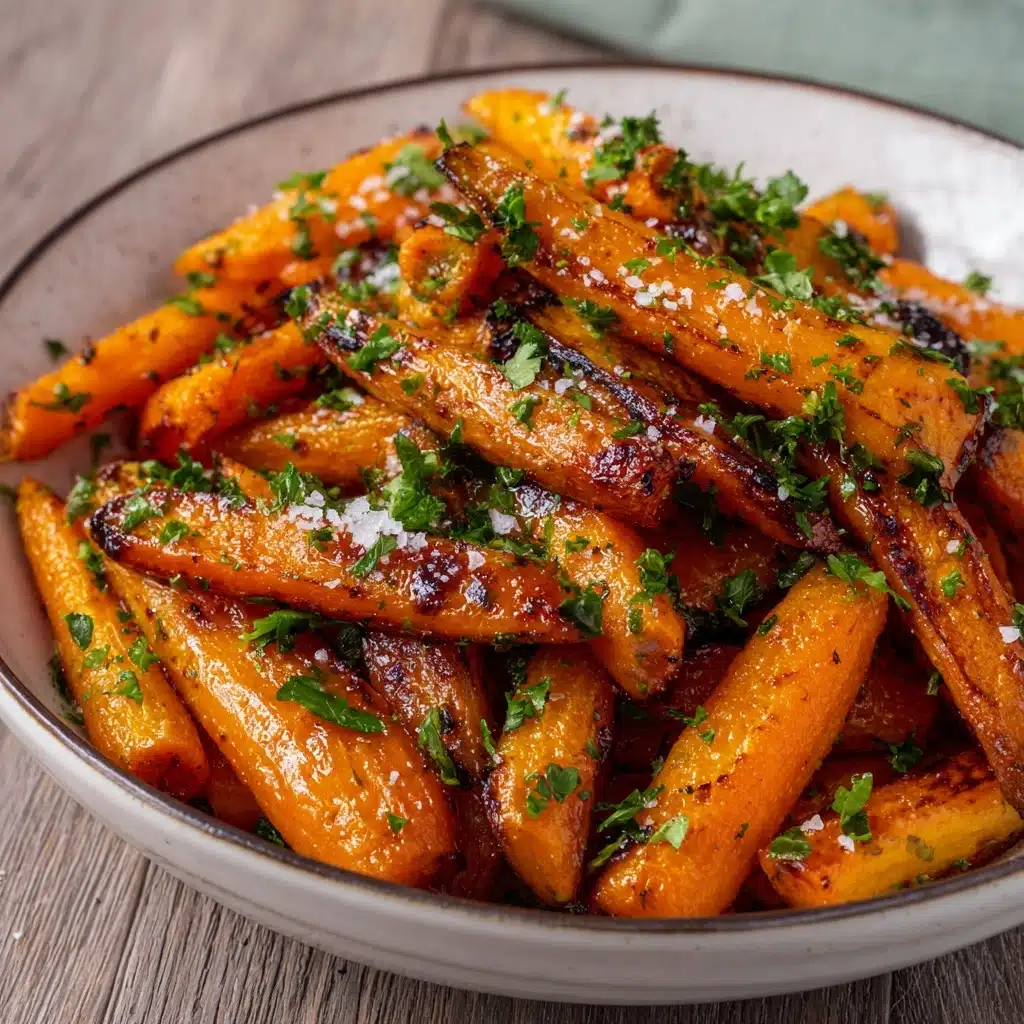 Honey Garlic Butter Roasted Carrots Recipe