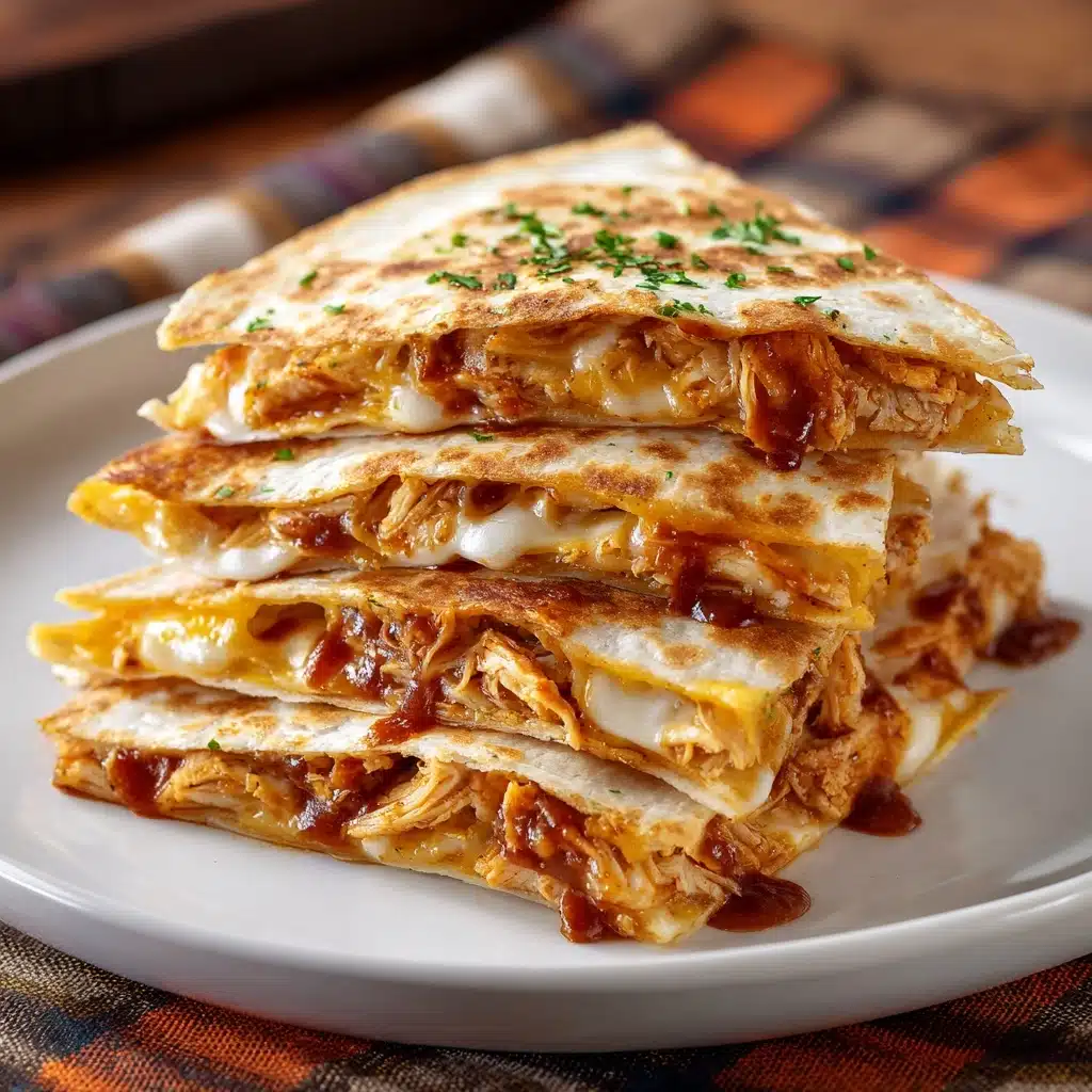 BBQ Chicken Cheddar Quesadillas Recipe - Recipe Image