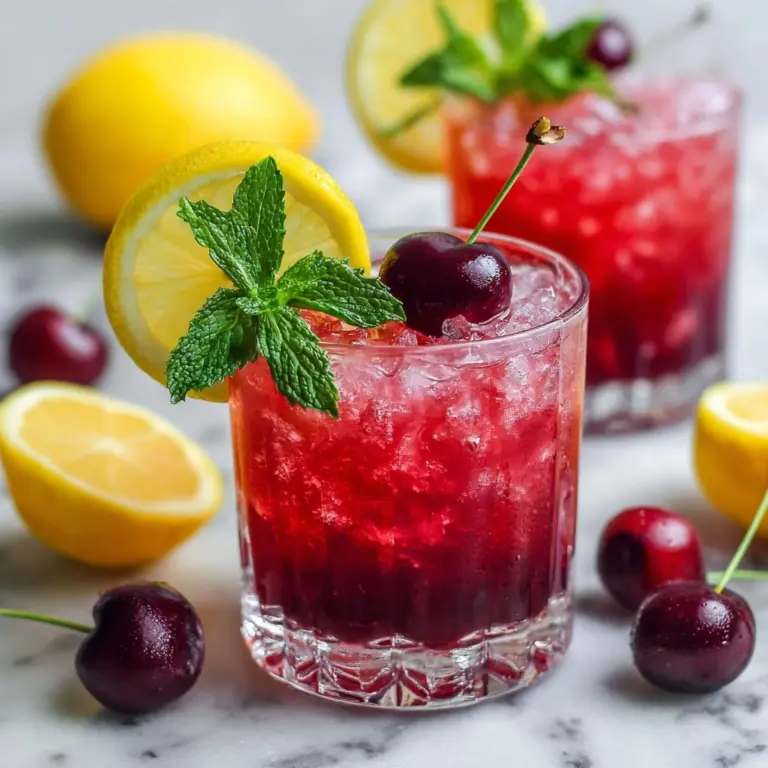 Honey Sweetened Fresh Cherry Limeade Recipe