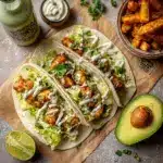 Crispy Chicken Tacos Avocado Ranch Recipe