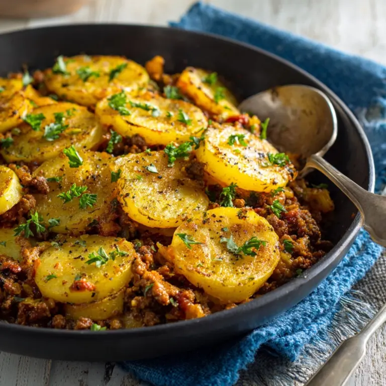 Hobo Casserole Rustic Ground Beef and Potato Bake Recipe