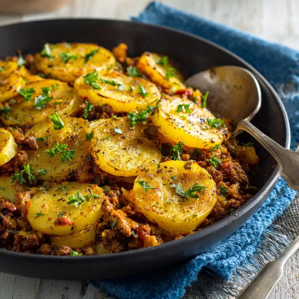 Hobo Casserole Rustic Ground Beef and Potato Bake Recipe