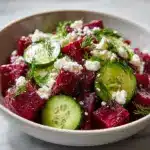 Beet Salad with Feta, Cucumbers, and Dill Recipe