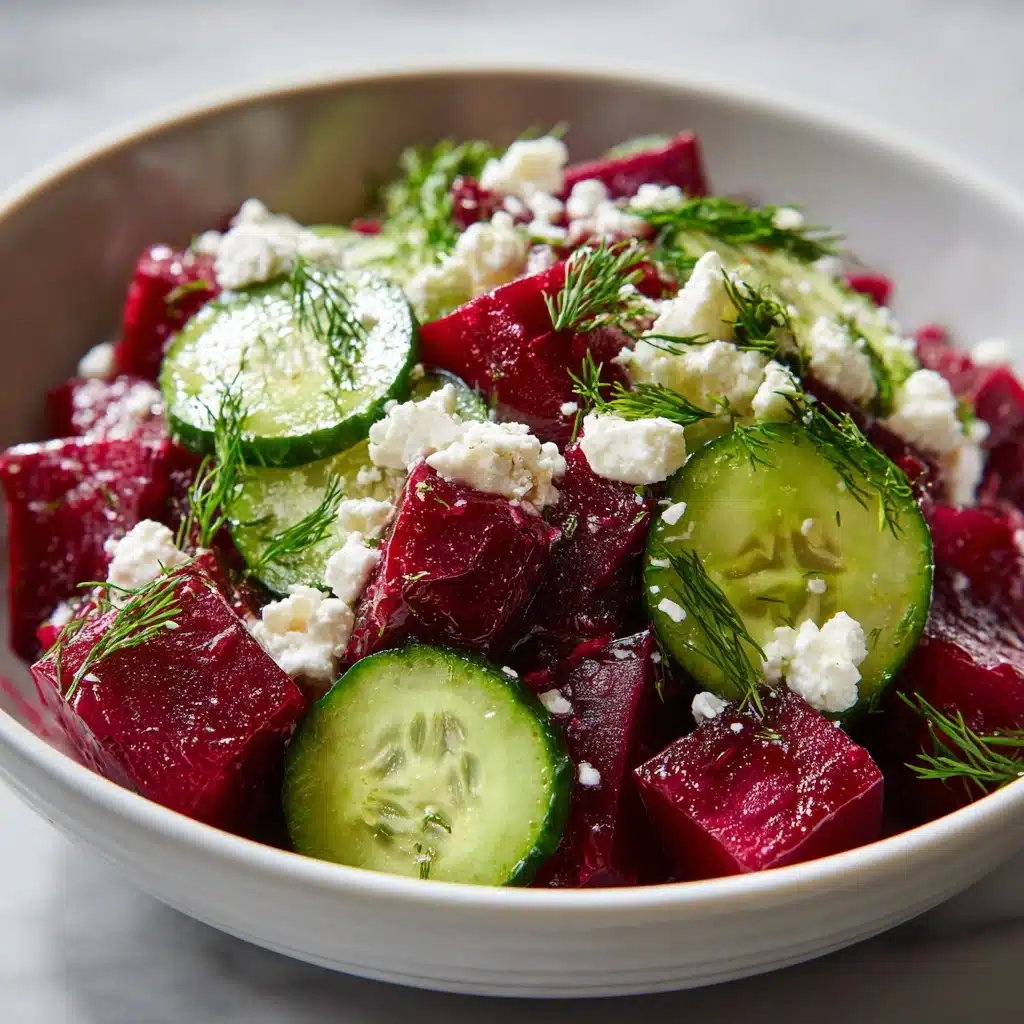 Beet Salad with Feta, Cucumbers, and Dill Recipe