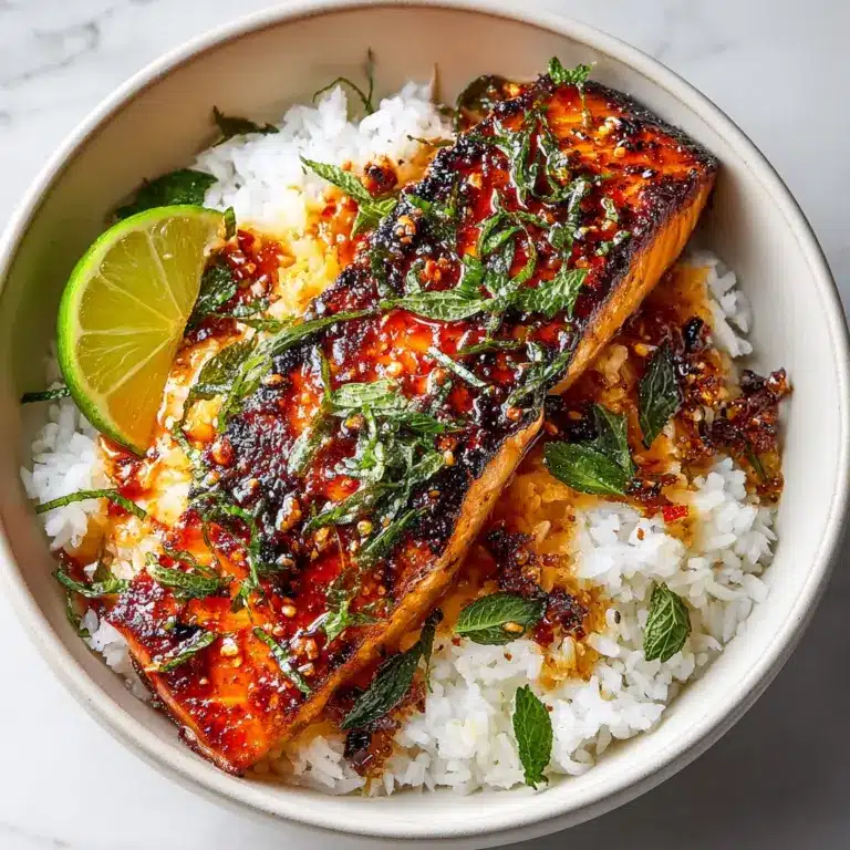 Coconut Curry Salmon with Garlic Butter Recipe