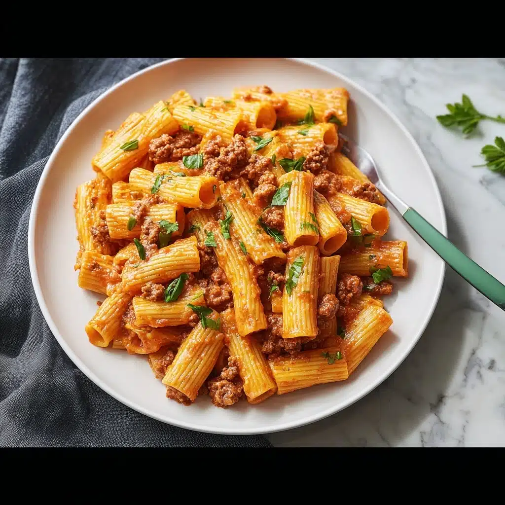 Creamy Sausage Rigatoni Recipe - Recipe Image