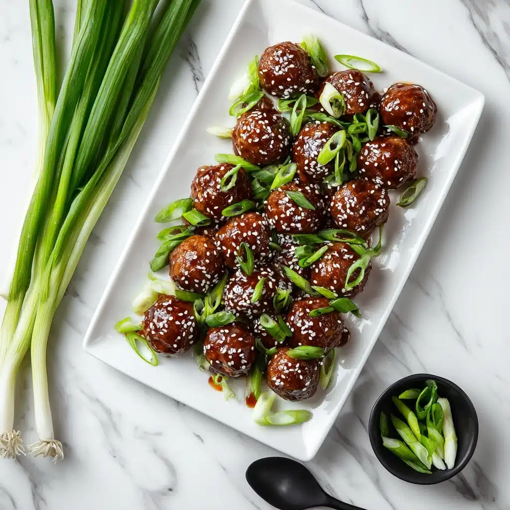 Asian Meatballs Crockpot Recipe - Recipe Image