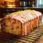Lemon Rhubarb Loaf with Glaze Recipe
