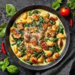 Garlic Chicken Gnocchi Skillet Recipe