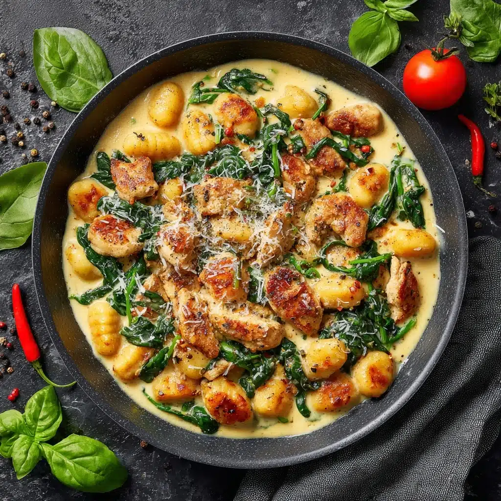 Garlic Chicken Gnocchi Skillet Recipe