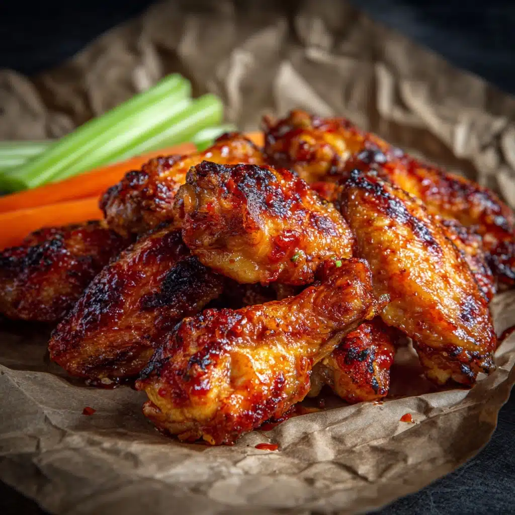 Hot Honey Peach Wings Recipe