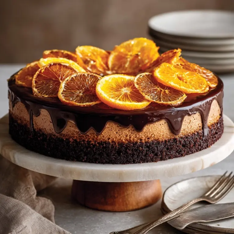Chocolate Orange Cheesecake Dessert Recipe