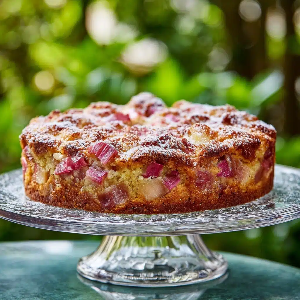 The Perfect Rhubarb Sour Cream Coffee Cake Recipe