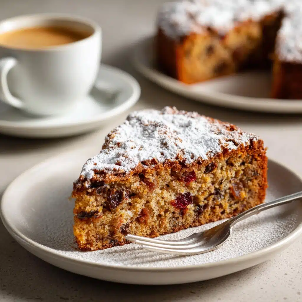 The Perfect Rhubarb Sour Cream Coffee Cake Recipe - Recipe Image