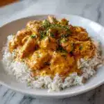 Creamy Smothered Chicken and Rice Recipe