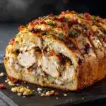 Chicken Bacon Ranch Stuffed Bread Recipe