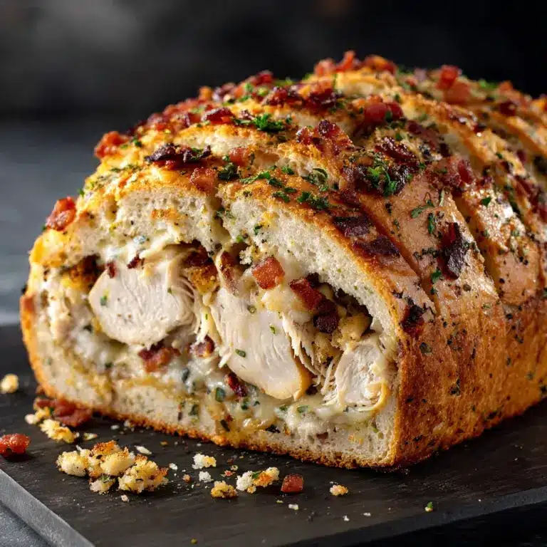 Chicken Bacon Ranch Stuffed Bread Recipe