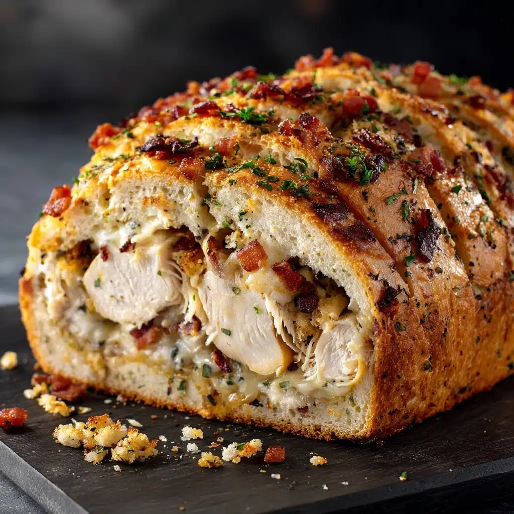 Chicken Bacon Ranch Stuffed Bread Recipe