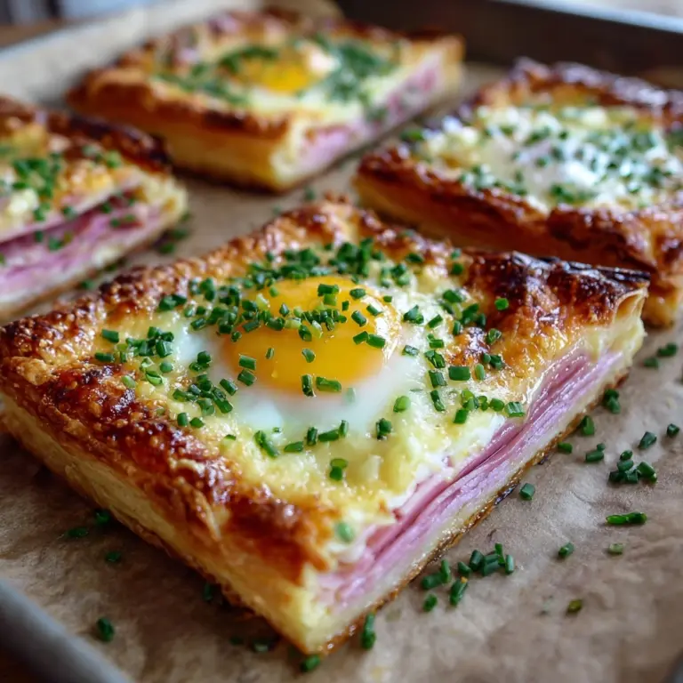 Puff Pastry Croque Madame Recipe