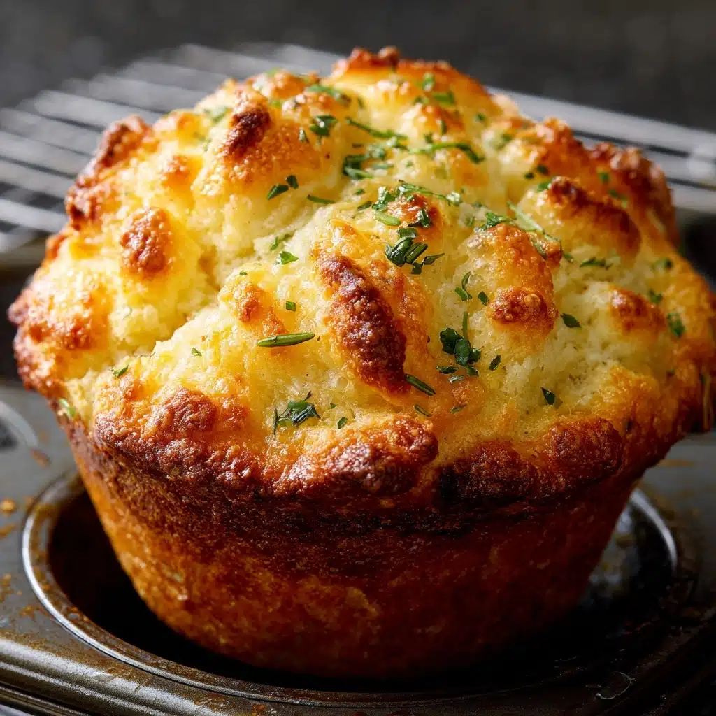 Rosemary Garlic Focaccia Muffins Recipe - Recipe Image