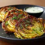 Oven Roasted Garlic Cabbage Steaks Recipe