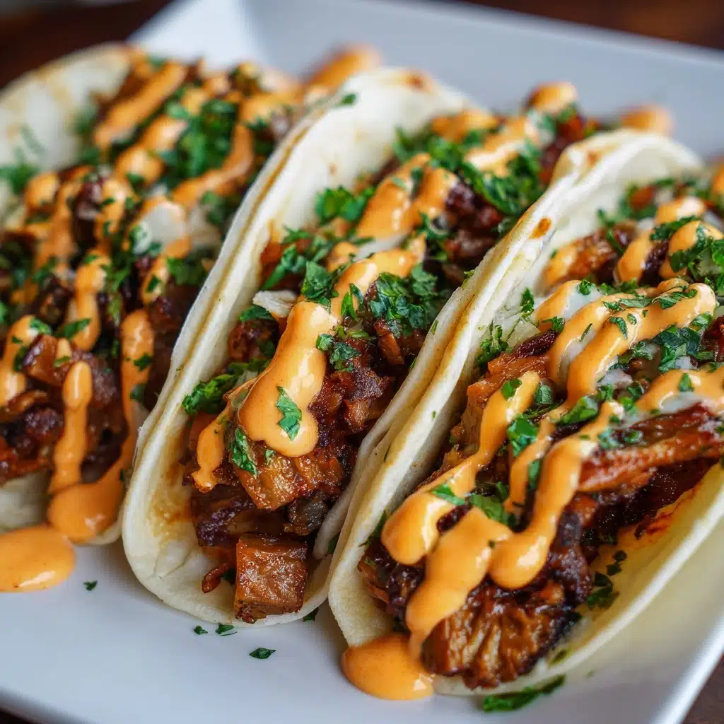 Garlic Butter Honey BBQ Beef Tacos Recipe