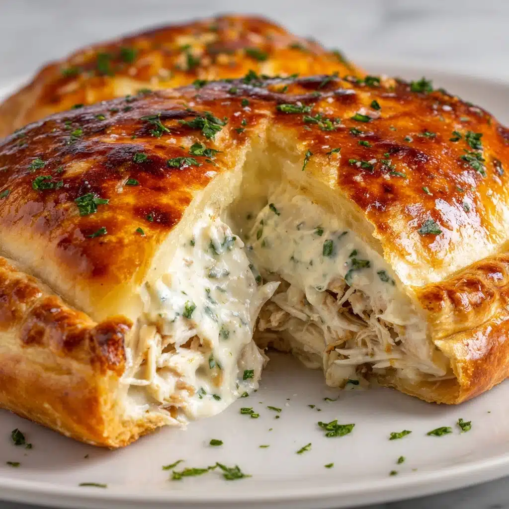 Chicken Alfredo Air Fryer Calzones Recipe - Recipe Image