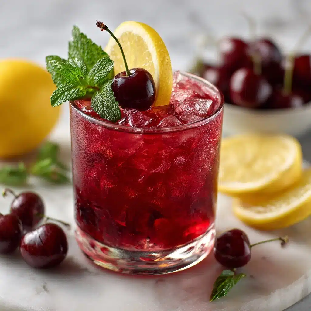 Honey Sweetened Fresh Cherry Limeade Recipe - Recipe Image