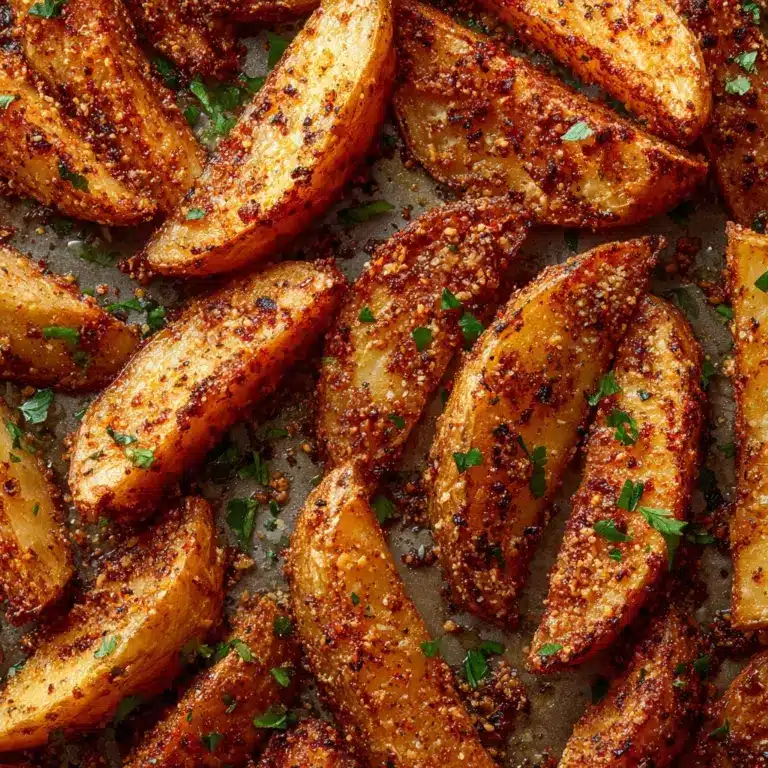 Garlic Butter Potato Wedges Recipe