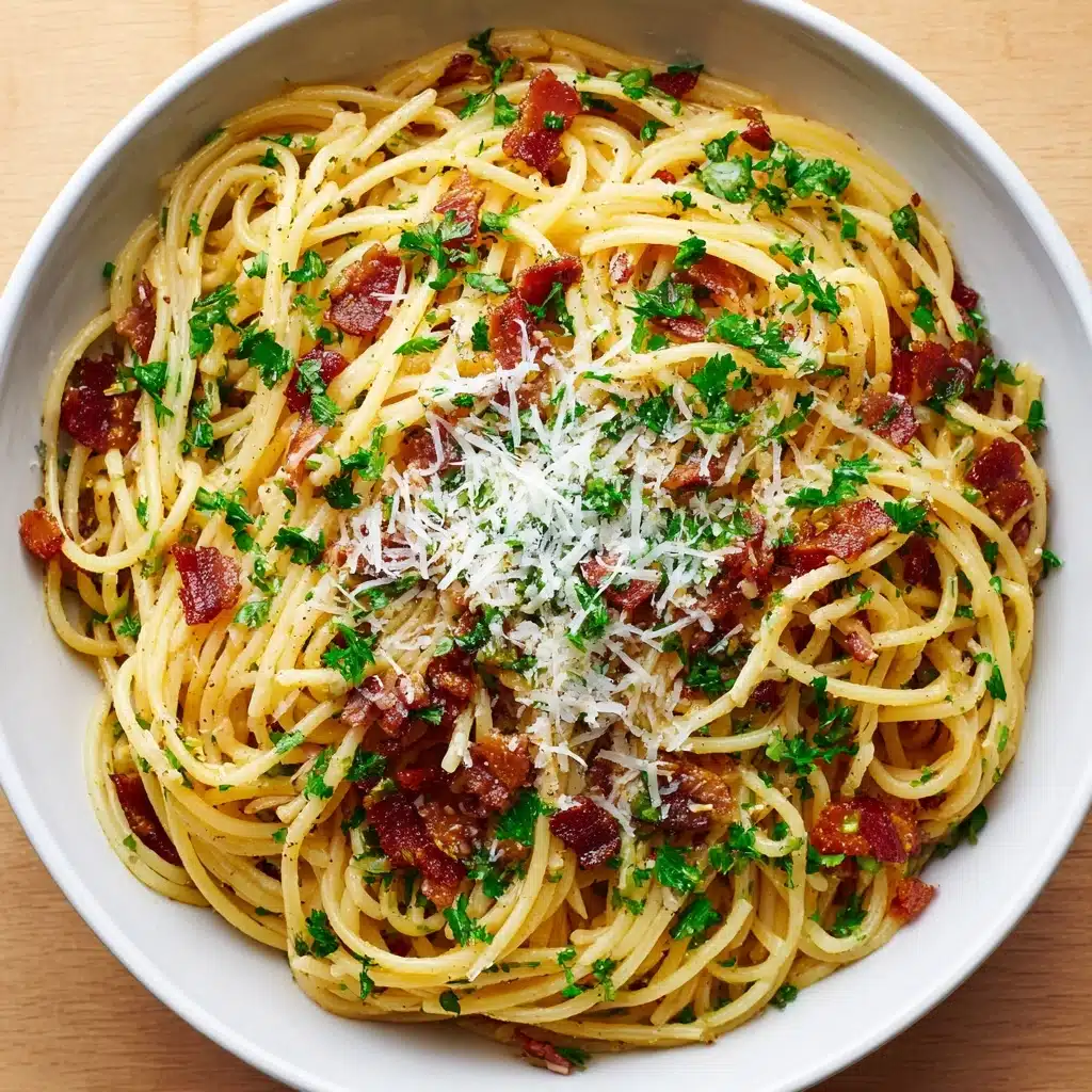 Classic Bacon Carbonara Pasta (Quick & Easy) Recipe - Recipe Image