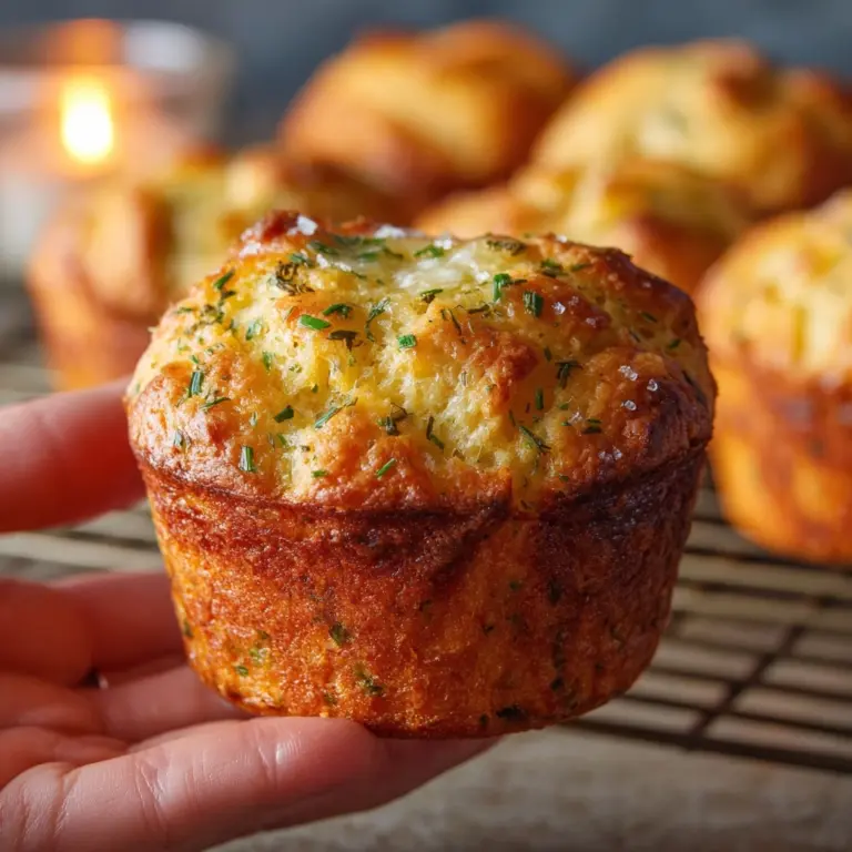 Rosemary Garlic Focaccia Muffins Recipe