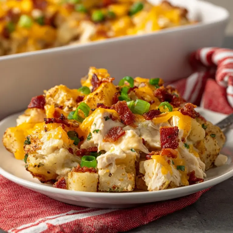 LOADED POTATO RANCH CHICKEN CASSEROLE Recipe