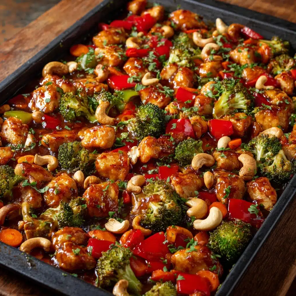 Easy Sheet Pan Cashew Chicken Recipe for Busy Weeknights Recipe - Recipe Image