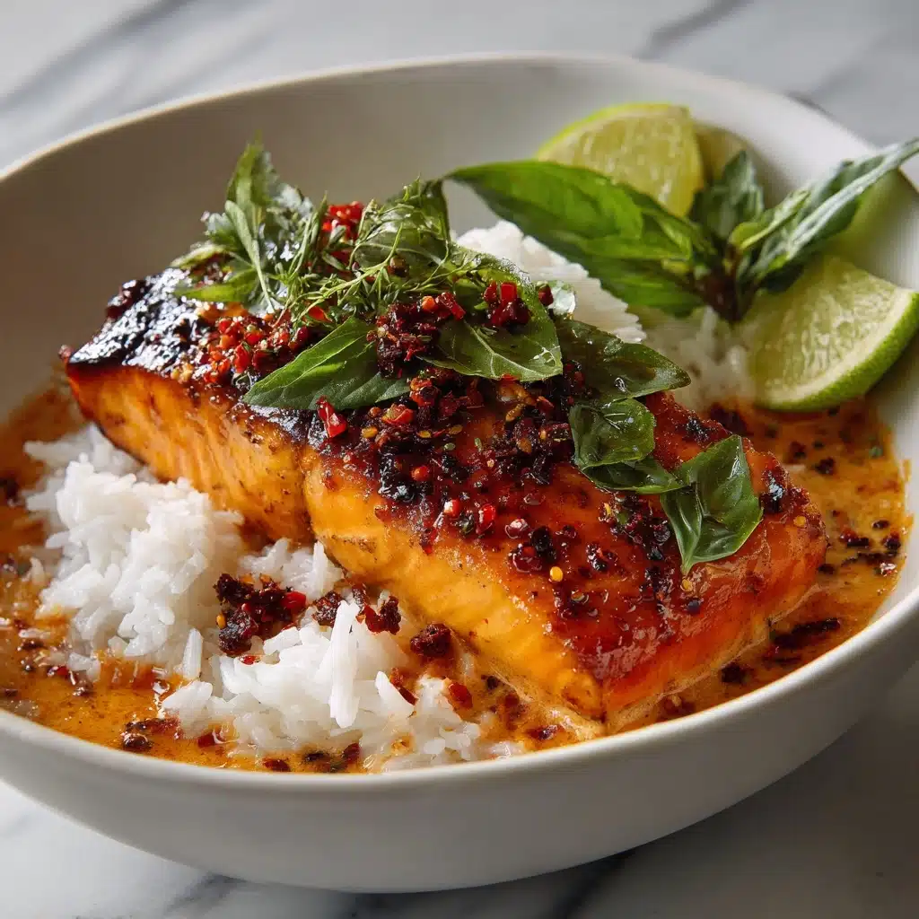 Coconut Curry Salmon with Garlic Butter Recipe - Recipe Image