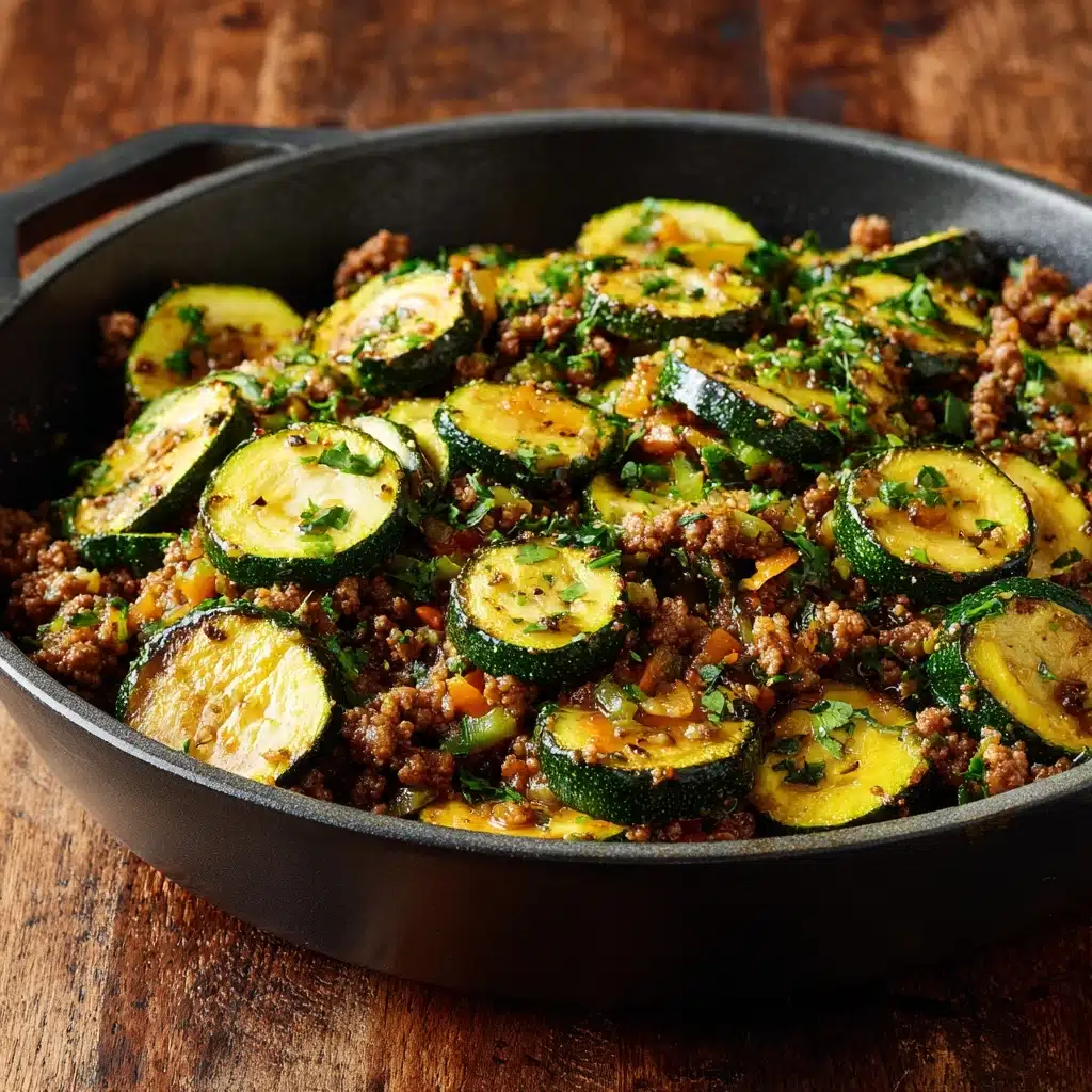 Ground Turkey and Zucchini Skillet Recipe - Recipe Image