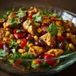 Zesty Southwest Chicken Salad Recipe is a must-try! Recipe