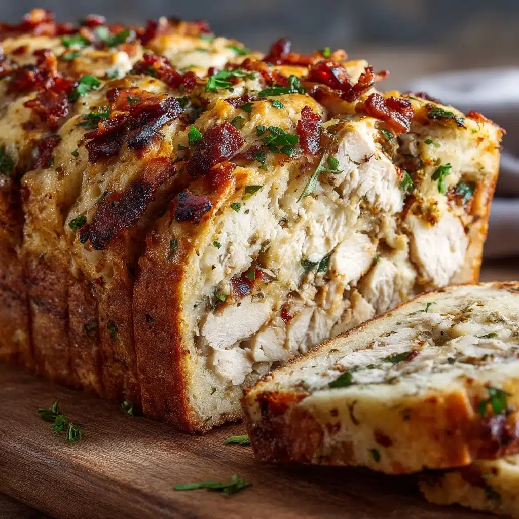 Chicken Bacon Ranch Stuffed Bread Recipe - Recipe Image