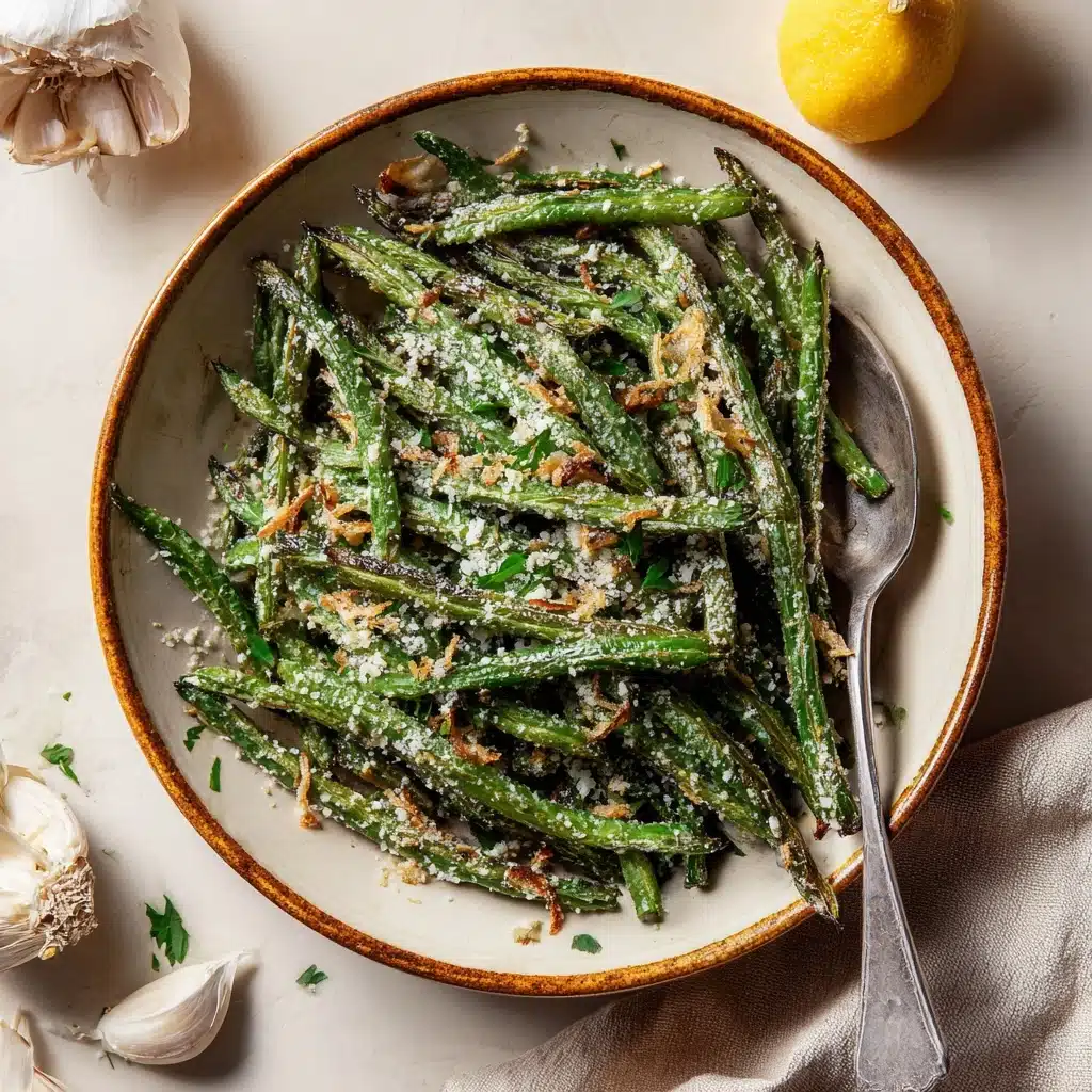 Roasted Green Beans With Garlic & Parmesan Recipe