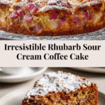 The Perfect Rhubarb Sour Cream Coffee Cake Recipe