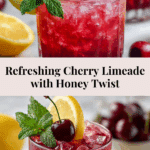 Honey Sweetened Fresh Cherry Limeade Recipe