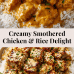 Creamy Smothered Chicken and Rice Recipe