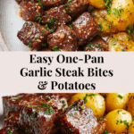 Garlic Steak Bites and Potatoes Recipe