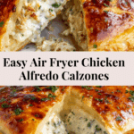 Chicken Alfredo Air Fryer Calzones Recipe