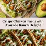 Crispy Chicken Tacos Avocado Ranch Recipe