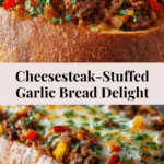 Cheesesteak-Stuffed Garlic Bread Recipe