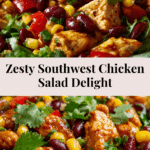 Zesty Southwest Chicken Salad Recipe is a must-try! Recipe
